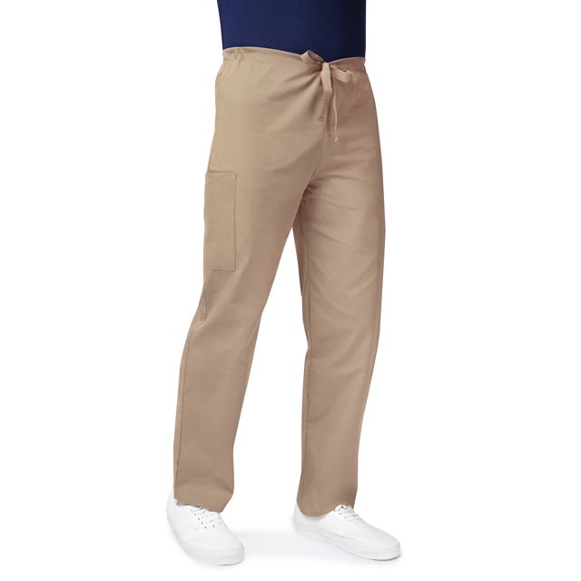 Adar Universal Mens Scrubs - Drawstring Tapered Leg Scrub Pants