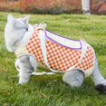 thumbnail image 3 of Sac de Transport pour Chats Sac de Transport pour Animaux Sac à Bandoulière pour Animaux avec Trou pour Jambe Robuste Léger Portable Couleur Unie Sac de Courses pour Chat (VC Orange) L, 3 of 4