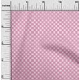 thumbnail image 2 of oneOone Rayon Medium Pink Fabric Gingham Check Craft Projects Decor Fabric Printed By The Yard 56 Inch Wide, 2 of 4