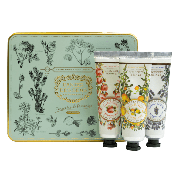 Panier Des Sens Essential Hand Cream 3-Piece Gift Set(Lavender, Rose & Provence)