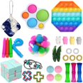 thumbnail image 1 of Wangscanis Fidget Toys Set 28/30Pcs Anti-Anxiety Tools Stress Relief Toys, 1 of 8