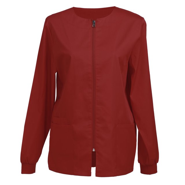 Veste d'Uniforme pour Femmes, Veste de Travail à Fermeture Éclair devant, Veste d'Échauffement
