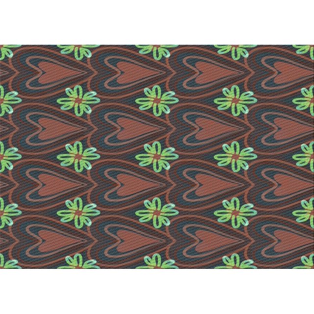 Ahgly Tapis Rectangulaire Lavable en Machine Intérieur Transitionnel Vert Noisette, 5 Pieds x 7 Pieds
