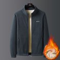 thumbnail image 5 of LOVZFMLL Jackets for Men's Padded Thickened Shaker Fleece Collar Fall And Winter Jacket Coat, 5 of 5