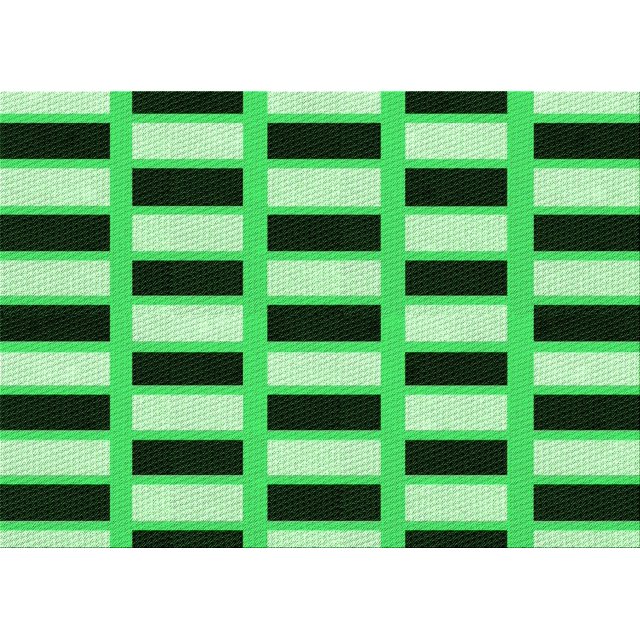 Ahgly Company Tapis Rectangulaire Lavable en Machine Intérieur Vert Transitionnel, 5 Pieds x 7 Pieds