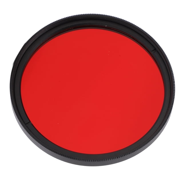 Filtre Rouge 67mm Al, Rehaussant les Tons Rouges dans l'Image, Rendant la Scène Plus Vive et Superposée avec Installation de Filetage pour Objectif