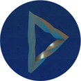 thumbnail image 1 of Ahgly Tapis Rond Lavable en Machine Intérieur Transitionnel Bleu, 8 Pieds Rond, 1 of 7