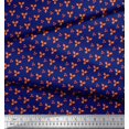 thumbnail image 2 of Soimoi Bleu Moss Georgette Tissu Dot & Feuilles Tissus Imprimés par Yard 42 Pouces de Large, 2 of 2