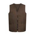 thumbnail image 1 of TOPTIE Adult Volunteer Work Vest Event Supermarket Apron Vests - Coffee, 1 of 8