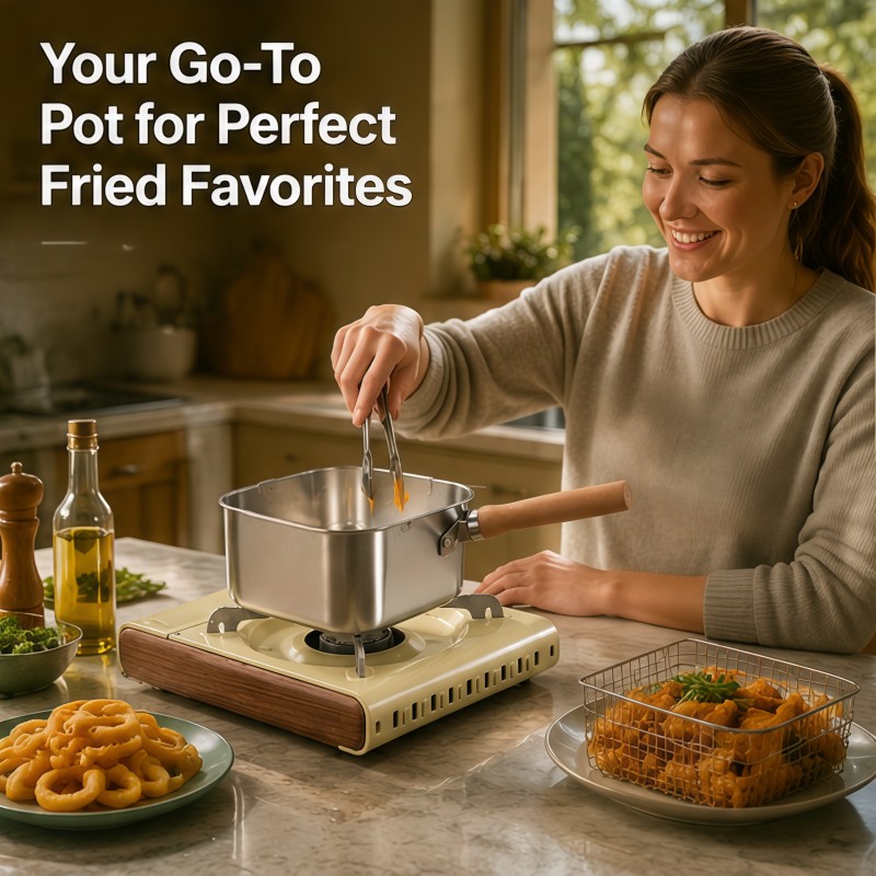 Anti-Spill Deep Pot Air Fryer, Suitable for Urban Small Kitchen