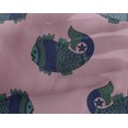 thumbnail image 4 of oneOone Georgette Viscose Fabric Fish Block Decor Fabric Printed BTY 42 Inch Wide, 4 of 4