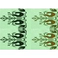 thumbnail image 1 of Ahgly Company Machine Washable Indoor Rectangle Transitional Green Area Rugs, 2' x 5', 1 of 7