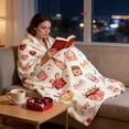 thumbnail image 5 of RKSTN flan nel blanket Day Flannel Blanket Double-sided Fleece Nap Blanket Gift Cover Blanket, 5 of 5