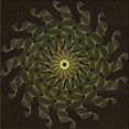 thumbnail image 1 of Ahgly Tapis d'Intérieur Lavable en Machine Carré Transitionnel Gris Minuit, 6 Pieds Carré, 1 of 7