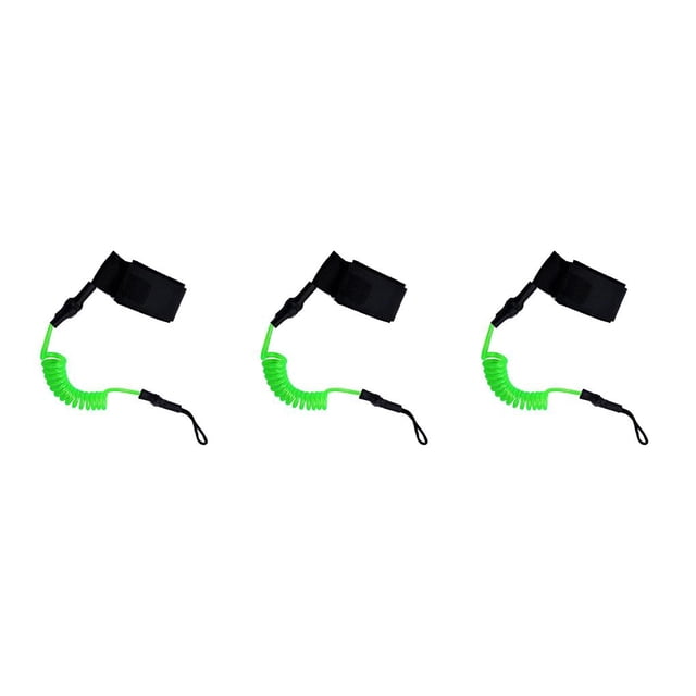 relayinert 1/2/3/5 Elastic Leash for Paddle Safety Rods and Boats Stretchable and Resilient Fluorescent Green 45cm 3PCS