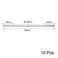 thumbnail image 2 of Unique Bargains M2x55mm Pushrod Connector Stainless Steel Rod Linkage 10pcs, 2 of 3