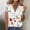 Beige, variant on Western Tops for Women Fashion Summer Sexy Fold Printed Regular Women Short Sleeves V Neck Button Top Womens Tops And Blouses on Clearance