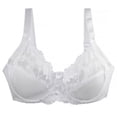 thumbnail image 2 of Sentmoon Bralettes for Women Plus Size Lift Adjustable Strap Seamless Bras Thin Style Anti-Sagging Comfortable Solid Color Bralettes Soft and Comfortable for Daily Commute White 80, 2 of 4