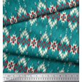 thumbnail image 3 of Soimoi Satin Silk Fabric Aztec Geometric Print Fabric by The Yard 42 Inch Wide, 3 of 3