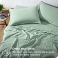 thumbnail image 4 of Bare Home Ensemble de Draps en Flanelle - 100 % Coton - Poche Profonde - Très Grand Simple, Menthe, 3 Pcs, 4 of 7