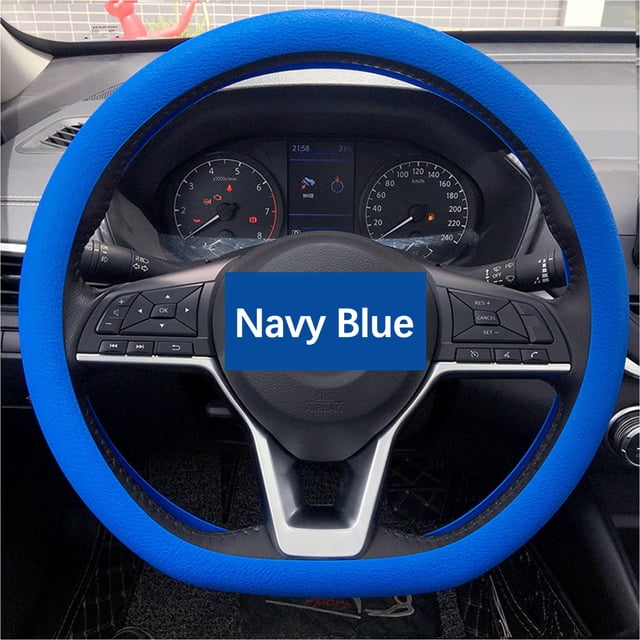 TIMIFIS Housse de Volant Accessoires Auto Housse de Volant en Silicone Antidérapante Résistante à l'Usure Housse de Protection pour Volant de Voiture Quatre Saisons Housse Universelle pour Volant