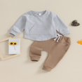 thumbnail image 2 of Long Sleeve  Neck Pocket Sweatshirt Pants for Boys in Autumn, 2 of 8