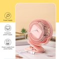 thumbnail image 4 of Boovnll Clip on Fan, Adjustable High Speed USB Rechargeable Lightweight Compact Table Fan Quiet Desk Fan for Home, Bedroom, Office, Travel, Camping, RVs, Summer Gift, Mini Fan - Fan, 4 of 6