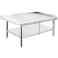 thumbnail image 2 of Support de Gril pour Équipement en Acier Inoxydable, Table de Gril 36 x 30 x 24 Pouces avec Tablette Inférieure de Rangement Ajustable, Support d'Équipement Table de Gril, pour Hôtel, Maison, Restaurant Commercial Cuisine, 2 of 9