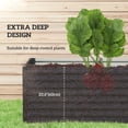 thumbnail image 4 of Outsunny Galvanized Raised Garden Bed, 5' x 3' x 2' Planter Box, Dark Grey, 4 of 10