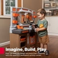thumbnail image 3 of Établi des granÉtape 2 Atelier Big Builders Pro pour enfants avec large espace de travail, éléments électroniques et beaucoup de rangementds bricoleurs, 3 of 9