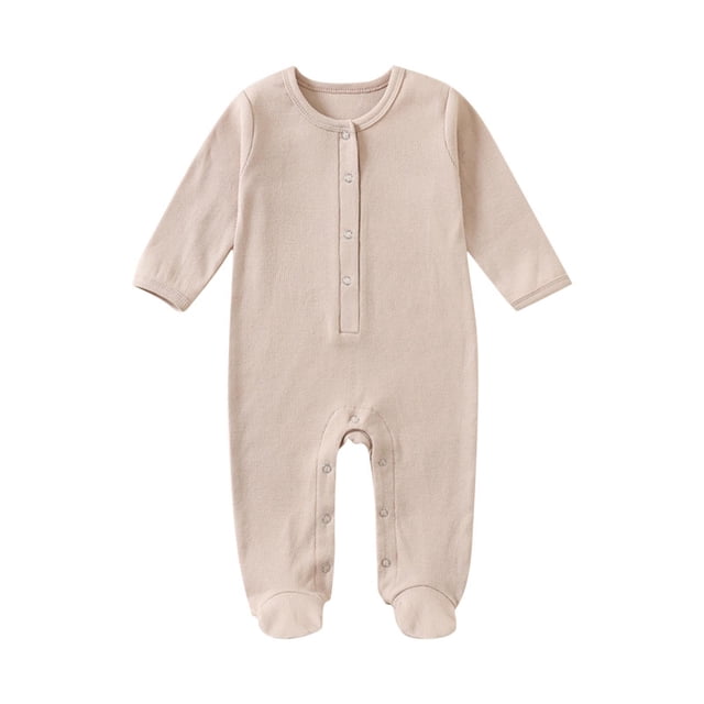 Justaucorps pour Bébé, Combinaison pour Nourrisson avec Manches Longues et Design à Pieds, Tissu en Polyester Doux pour un Rampement Confortable et un Port Quotidien