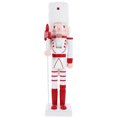 thumbnail image 1 of Christmas Nutcracker Decoration Wooden Nutcracker Figure Tabletop Cartoon Nutcracker Ornament, 1 of 8