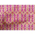 thumbnail image 4 of oneOone Cotton Poplin Fabric Stripe & Swirl Ikat Printed Craft Fabric BTY 42 Inch Wide, 4 of 4