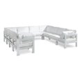 thumbnail image 1 of Meridian Furniture Nizuc Sectionnel Modulaire de Patio Extérieur Blanc, 1 of 9