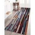 thumbnail image 3 of Colored Stones Print Foam Bath Rugs and Doormats Non Slip Absorbent Super Cozy Flannel Bathroom Rug Carpet 71 x 24 inches, 3 of 8