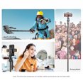 thumbnail image 4 of yeacher C05 91.7" Extendable Aluminum Alloy Selfie Stick with Tripod Base, 180° Rotatable, Bluetooth Remote, Compatible with Android 4.4+/iOS 5.1+, Portable & Lightweight (604g), 4 of 6