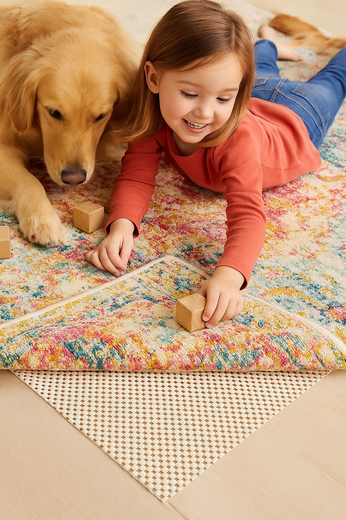 Rug Branch Rug Pad Collection Premium Standard Soft PVC Tapis Antidérapants