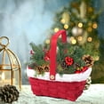 thumbnail image 1 of Meitianfacai Christmas Sweethearts Basket Gift Gift Basket Gift Box Candy Box Snowflake Crisp Christmas Packaging Box Biscuits Box Suitable For Festivals, Red, 1 of 7