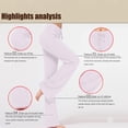 thumbnail image 3 of CFLVAEK Modal Crossover Yoga Pant Women Plus Size Tummy Control with Drawstring Sporty Solid Wide Leg Jogger Pant Stretch Mid Rise Jogging Trousers Casual Full Length Lounge Flare Leggings White L, 3 of 3