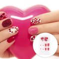 thumbnail image 2 of ziyahi False Nail Wearable Perfect Matching Simple to Wear No Irritating Odor Fake Fingernail Breathable Press Type Adjustable Paster Type 16 Type 9 F741 1Set, 2 of 6