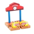 thumbnail image 1 of HILABEE Darling Baby Kids Wooden Train Accessories Building Play Set Toy Station, 1 of 9