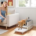 thumbnail image 2 of PawHut XL Stainless Steel Cat Litter Box with High Wall Side, Scoop, 2 of 10