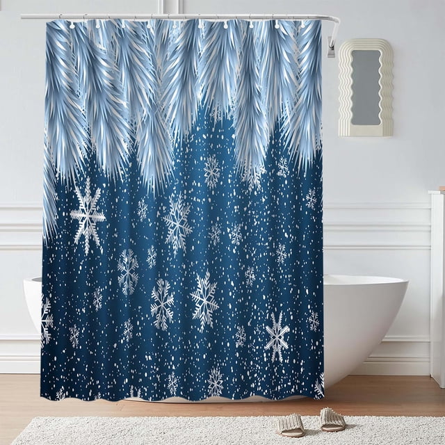 Christmas Shower Curtain Water Proof 35.4x70.8in