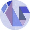 thumbnail image 1 of Ahgly Company Tapis Rond Lavable en Machine Intérieur Transitionnel Bleu Céleste, 4 Pieds Rond, 1 of 7