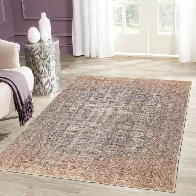 LaDole Rugs 4x6 Living Room Small Premium Cotton Washable Area Rug | Traditional Home Decor Boho Carpet For Living Room, Bedroom, Dining Floor |Multicolor