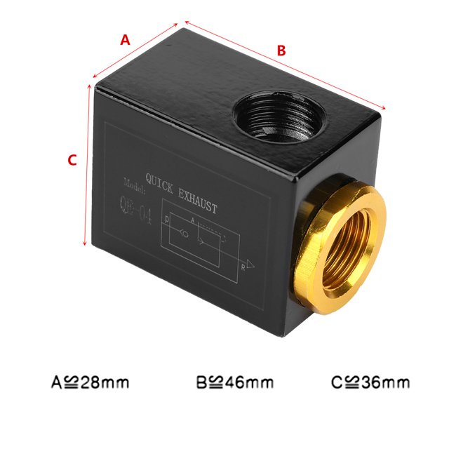 Pneumatic Quick Exhaust Valve Aluminum Alloy, High Efficiency, Low Noise For Air Cylinder System