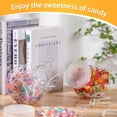 thumbnail image 4 of CHUANK 6 Pcs Plastic Candy Jar with Lid for Candy Buffet with 6 Pcs Mini Acrylic Plastic Kitchen Scoop 7.7 oz Clear Candy Container Plastic Cookie Jar for Kitchen Counter, 4 of 7