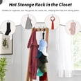 thumbnail image 2 of Over The Door Hat Organizer Closet Storage Rack Baseball Cap Holder Hanging Display Solution, 2 of 8