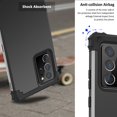 thumbnail image 4 of Galaxy Note20 Ultra Case, Dteck Heavy Dual Layer Rugged Shockproof Case Hard PC Protective Back Cover For Samsung Galaxy Note 20 Ultra 5G, Black, 4 of 7