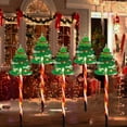 thumbnail image 4 of 5-Pack Solar Powered Christmas Lights LED Waterproof Outdoor Holiday Decorations | Warm White Reindeer Santa Snowflake Tree Shapes | Easy Install Patio Garden Yard Lighting, 4 of 8
